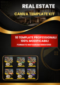 Real Estate Canva Template Kit | 10 Luxury Instagram Templates